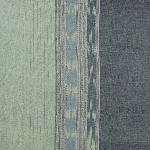 【アウトレット特価品】JTH156（GS473）タイ ジョムトン織 絣 手織りコットン生地 1枚目の画像