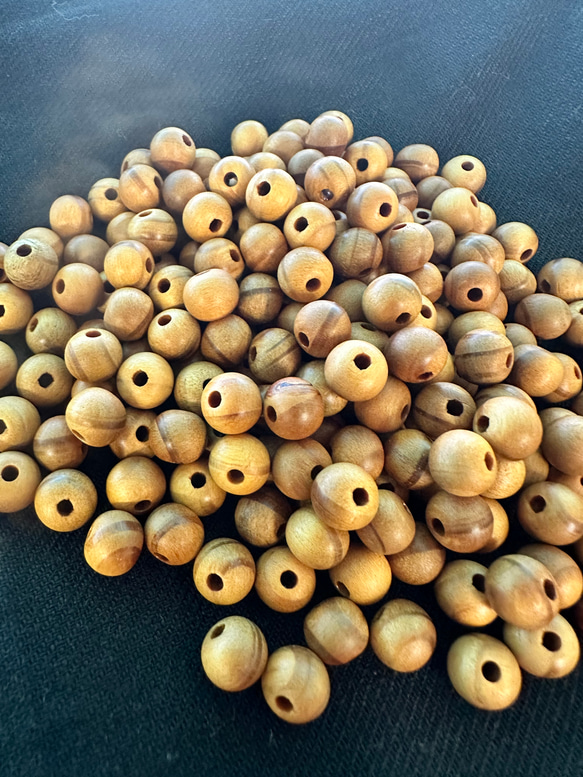 ウッドビーズ（wooden beads）　松7mm　100pcs 1枚目の画像