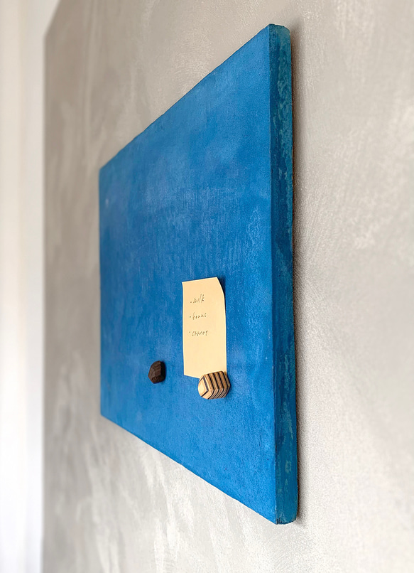 マグネットボード ブルー 30.5㎝×40㎝ 壁掛け モールテックス 磁石