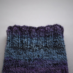 手編みの靴下（Opal・ブラックドラゴン） 6枚目の画像