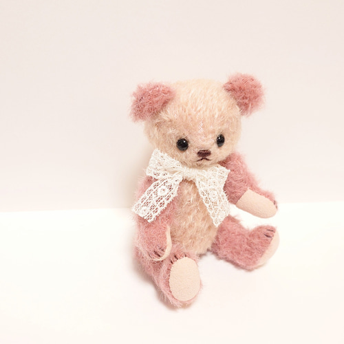 ふくおかまな ◆テディベア ぬいぐるみ 作家 manasbear ピンク 子供用品【中古】 [0220489555] Amazon.co.jp: マザーグースクラブテディベアぬいぐるみ