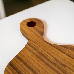 世界三大銘木 チーク無垢材 カッティングボード まな板 木製 キャンプ アウトドア ソロキャン スライスボード 4枚目の画像