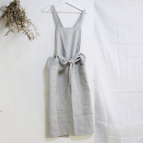 LINEN APRON c/#GRAY エプロン MMM MADE 通販 17506798｜Creema