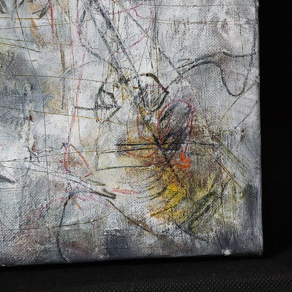 ひろ・あおき　作　「盤052」 オイルパステル・色鉛筆/キャンバス　S3　27.3x27.3cm 人気・おすすめ｜省スペース設計・旅行向けにおすすめ 公式 プライバシー配送 今だけ特典付き