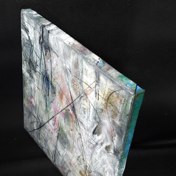 ひろ・あおき　作　「盤052」 オイルパステル・色鉛筆/キャンバス　S3　27.3x27.3cm 人気・おすすめ｜省スペース設計・旅行向けにおすすめ 公式 プライバシー配送 今だけ特典付き