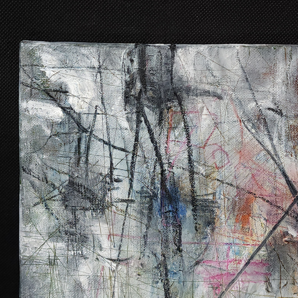 ひろ・あおき　作　「盤052」 オイルパステル・色鉛筆/キャンバス　S3　27.3x27.3cm 人気・おすすめ｜省スペース設計・旅行向けにおすすめ 公式 プライバシー配送 今だけ特典付き