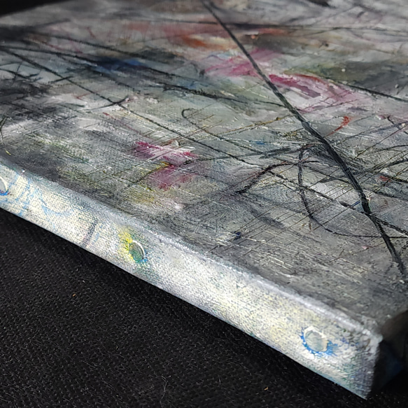 ひろ・あおき　作　「盤052」 オイルパステル・色鉛筆/キャンバス　S3　27.3x27.3cm 人気・おすすめ｜省スペース設計・旅行向けにおすすめ 公式 プライバシー配送 今だけ特典付き
