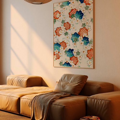 NO.559】桜の花日本画アートポスター☆和柄浮世絵和モダン大正