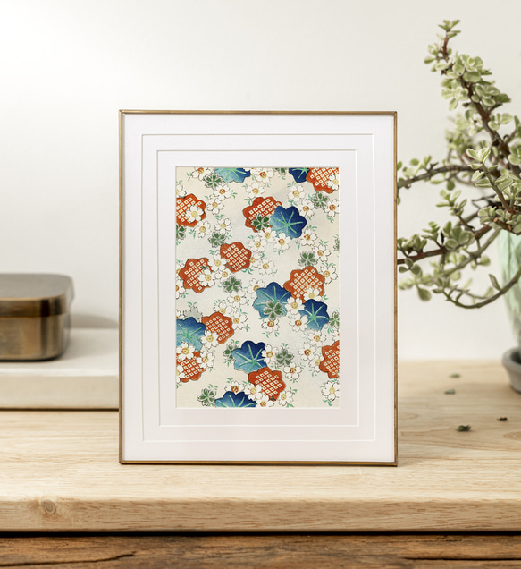 日本画 花の絵 版画 昭和レトロ アンティーク gallery-uchida_p4-2404