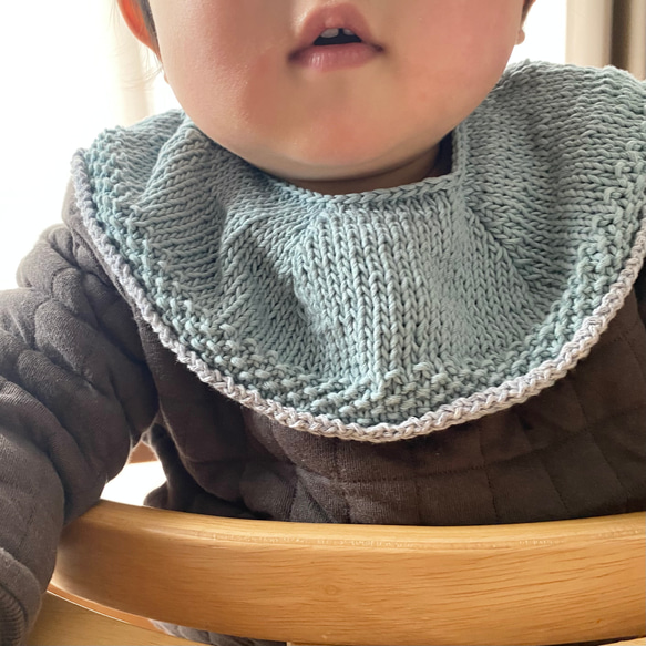 kid&baby cotton knit collar 3枚目の画像