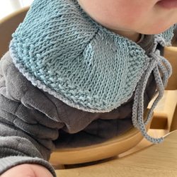 kid&baby cotton knit collar 2枚目の画像