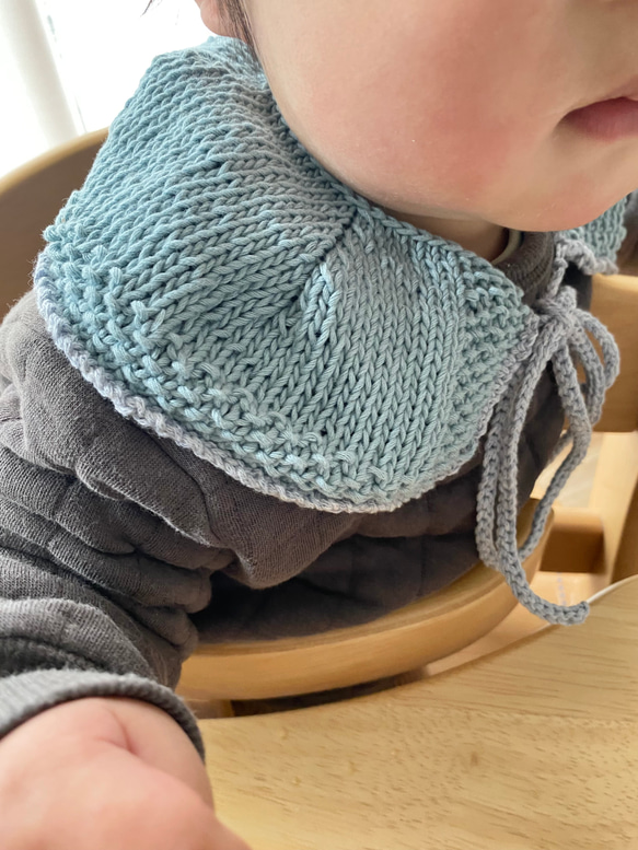 kid&baby cotton knit collar 2枚目の画像