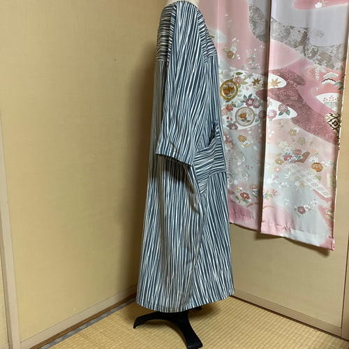 着物リメーク　ワンピース2着 着物リメイク ヨークのワンピース ワンピース 着物リメイク