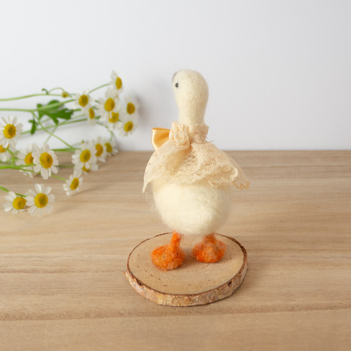 一点もの＞おしゃれなアヒルさん 手のりサイズ プレゼント 羊毛