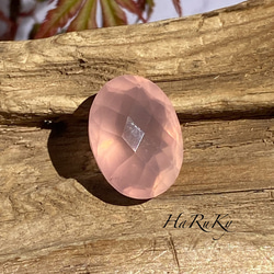 ローズクォーツ ルース ピンクの輝き♢ローズクォーツ ルース 05 チェッカーボードカット