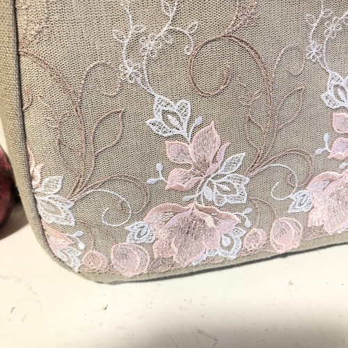 ショルダーバック リネン×チュールレース Ⅱ ショルダーバッグ tumugi  