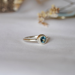 [送料当方負担] Round London Blue Topaz Ring(RSV034_LBT) 2枚目の画像