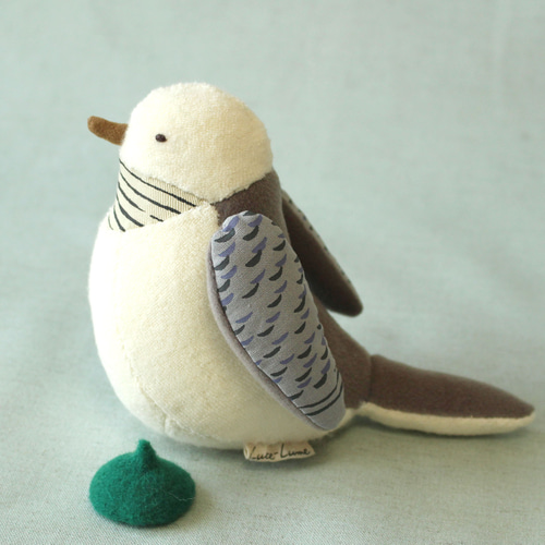 鳥ぬいぐるみ】緑帽子の小鳥 ぬいぐるみ Luce-Lume 通販 17507268