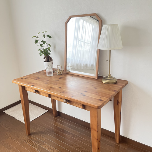 kino ドレッサー　アンティーク　机本体のみ　ミラーは別ページ 楽天市場】ドレッサーアンティーク 全身鏡 ライト付き 姿見 全身 姿見