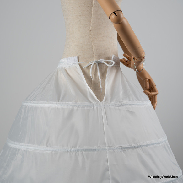 専用 ドレスライン パニエ  ウェディングドレス  ホワイト   G178 6枚目の画像