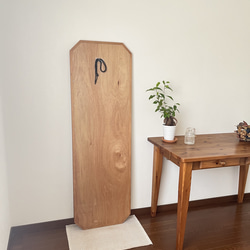 new【日本製】八角形カットデザインミラー　全身鏡　姿見　立て掛けミラー　ジャンボミラー　アンティーク調 12枚目の画像