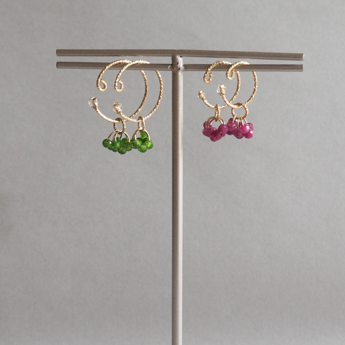 14kgf 大粒 ラピスラズリ ピアス 天然石 ロング ペアシェイプ 枠留め