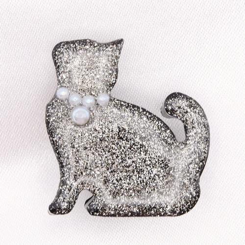 ★ブローチ★   黒猫　レジン ブローチ 黒猫 レジン