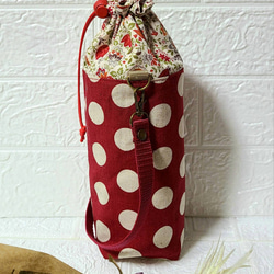【Rosemary様】水筒カバー　ハンドメイド　サーモス500ml　ハート柄 THERMOS サーモス 水筒 子供 水筒カバーセット ストロー水筒 肩
