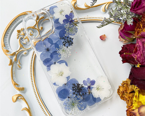 花陽のスマホケース 紫陽花 ニュアンスiPhoneケース スマホケース Android 全機種