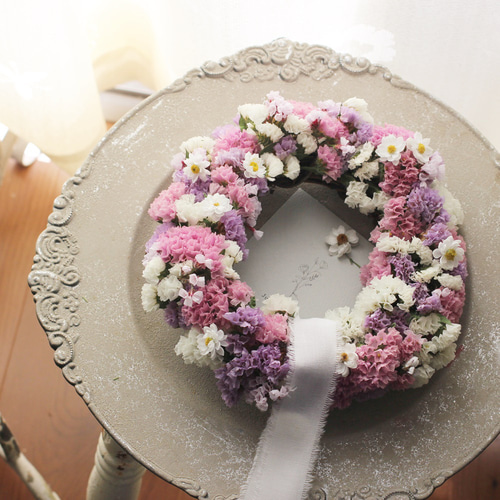 スターチスのリース ドライフラワー petit chocolat 通販 17508122