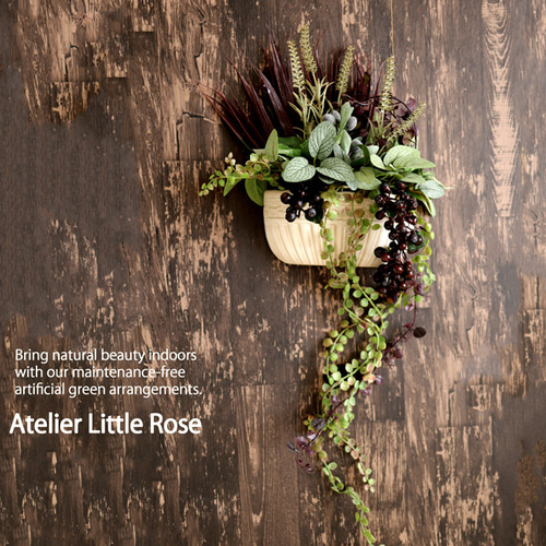 秋限定2024＊シャビーシックなボタニカルアレンジ＊フェイクグリーン