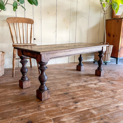 アンティーク ろくろ脚 折り畳み ラウンド 一枚板 ローテーブル 無垢材 レトロ アンティーク ろくろ脚 折り畳み ラウンド 一枚板 ローテーブル