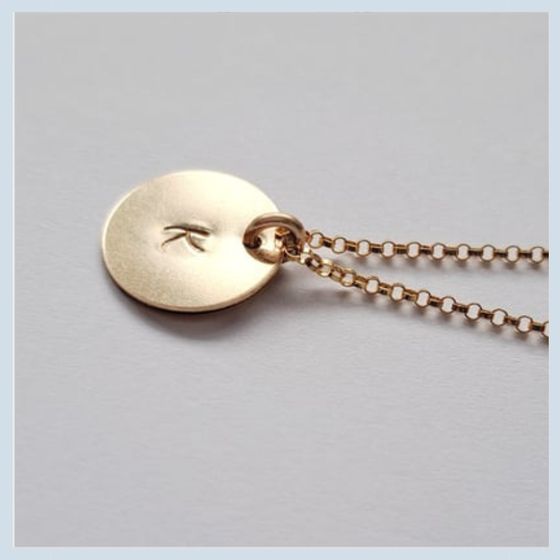 イニシャル「ロロチェーンネックレス」【着せ替えネックレス】