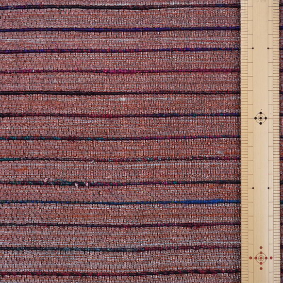 【アウトレット特価品】MARF003④（GL102）タイシルク 手紡ぎ 手織り生地 2枚目の画像