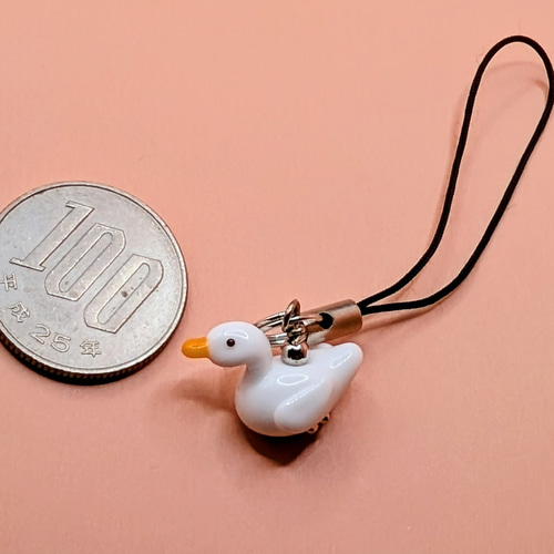 stringting アヒルとビッグハートのストラップ stringting アヒルとビッグハートのストラップ