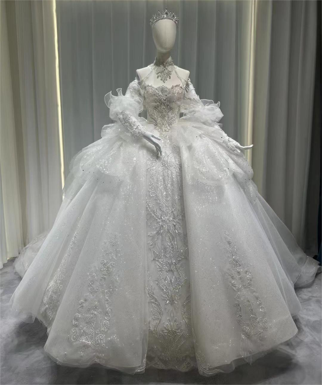 C37 2024新入荷 ウエディングドレス 豪華ドレス ロングドレス 前撮り