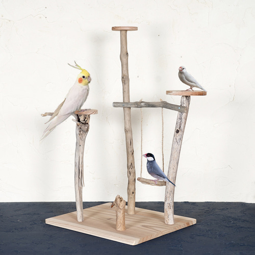 オウムスタンド&止まり木(コメント用) オウム用止まり木スタンド ｜1