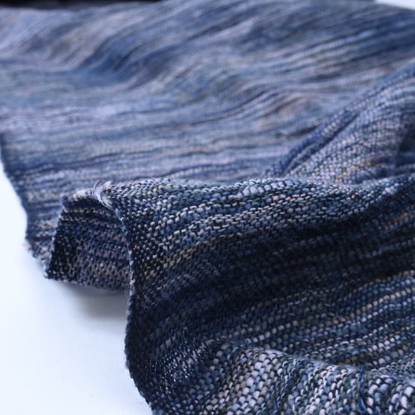 【アウトレット特価品】EIS035（GS648）タイ イサーン 段染め 手織り コットン生地 4枚目の画像