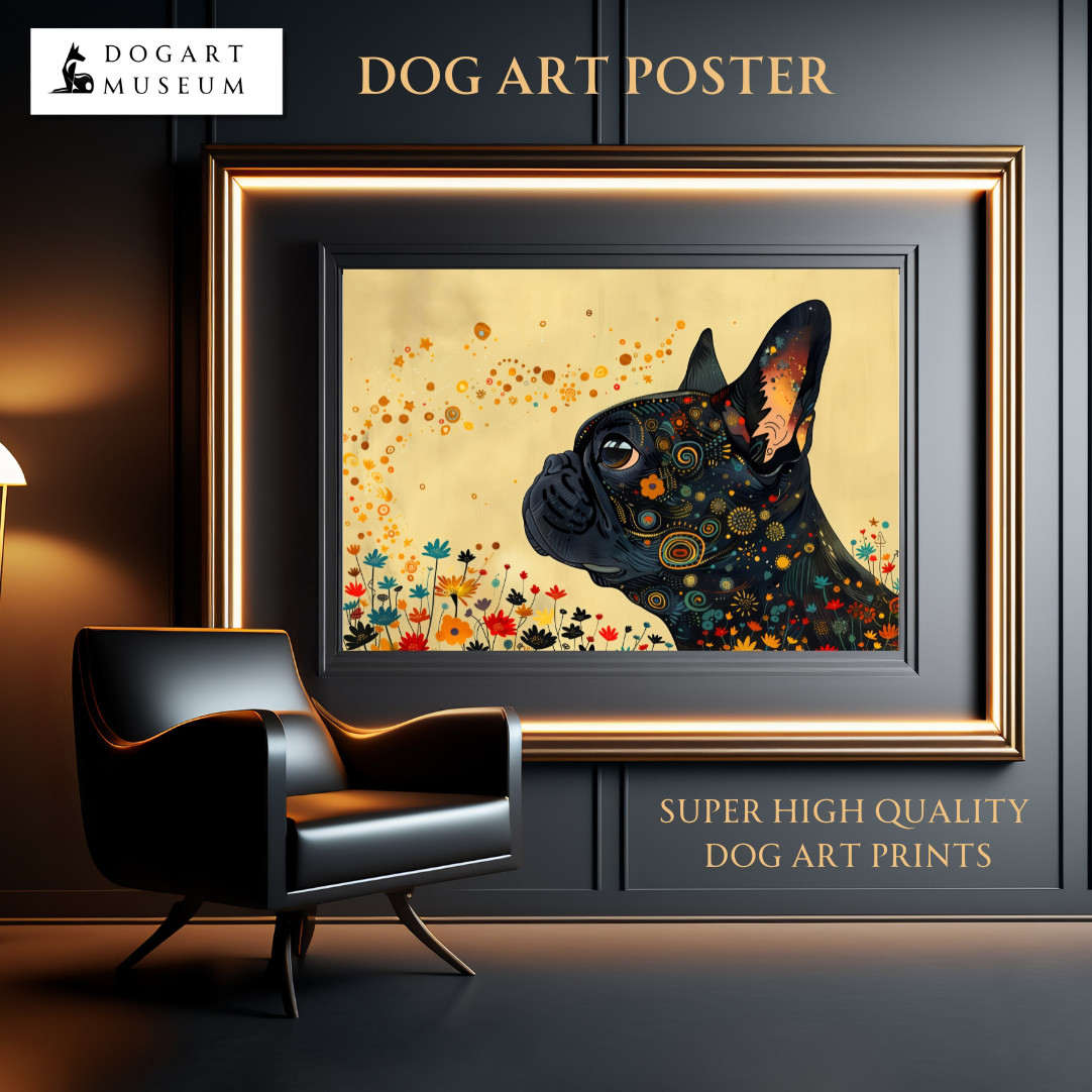 【インターステラー (星ノ間)  - フレンチブルドッグ犬 No.1】宇宙 星空 アートポスター 犬の絵 犬の絵画        Ω