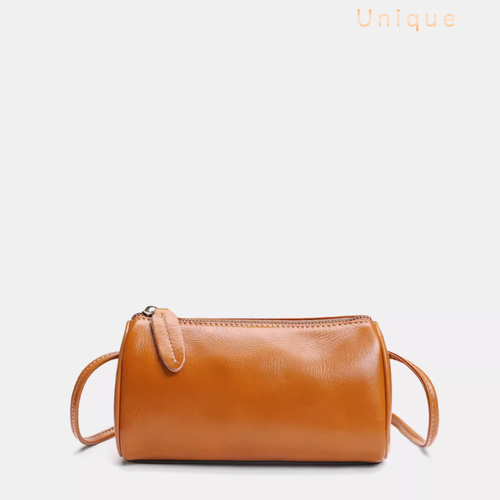 Unique○ 牛革 .本革レザー ショルダーバッグ＊ ミニショルダー