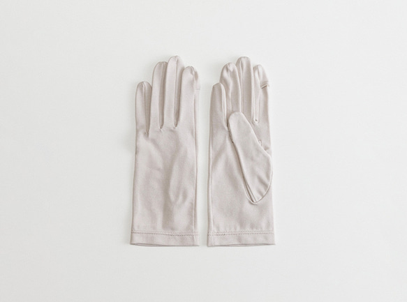 【WOMEN】organic cotton gloves + 2枚目の画像