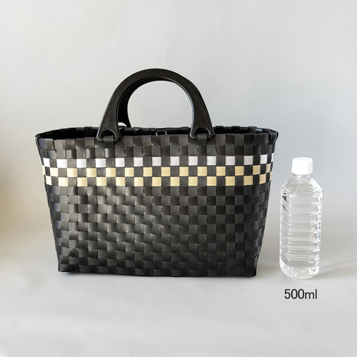現品限りSale】水洗いOK！シンプルプラかごバッグ2way（Lサイズ