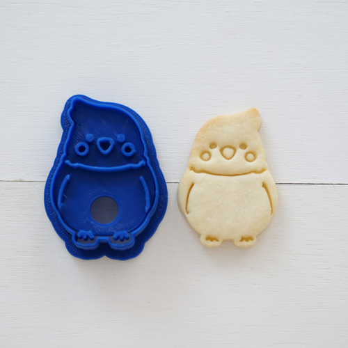 オカメインコ（スタンプ付き） クッキー型・クッキーカッター