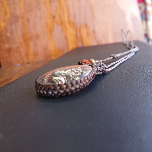 マクラメ編みガネーシャペンダントB ネックレス・ペンダント SaligRama