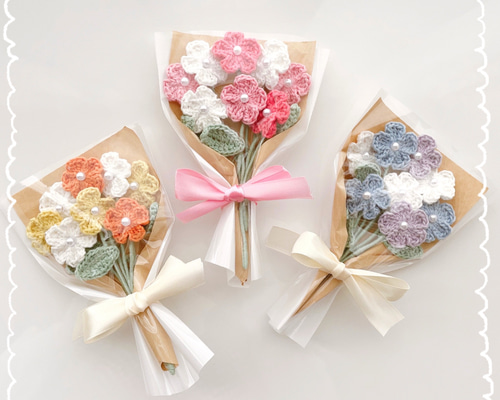花束 花 毛糸 プレゼント 枯れない花 かぎ編み あみぐるみ 結婚