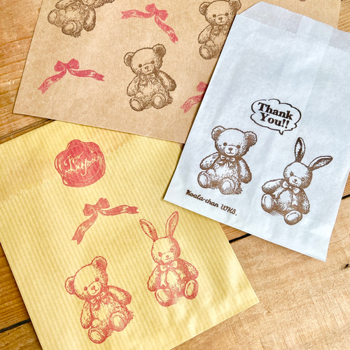 テディベアのラバースタンプ｜くま｜クマ｜ぬいぐるみ｜はんこ｜ハンコ