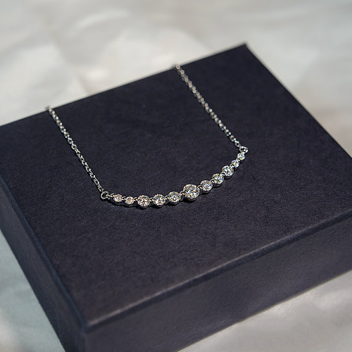 ダイアモンドライン 1.1ct ネックレス SV925 ネックレス 1.1カラット