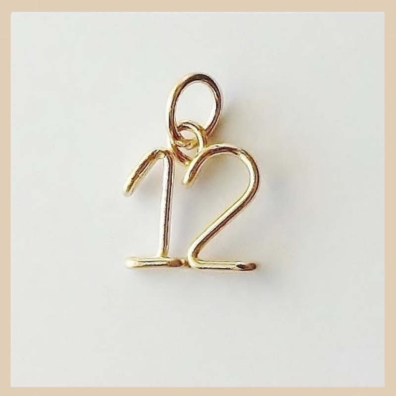 数字(ナンバー)2ケタチャーム【着せ替えネックレス用】