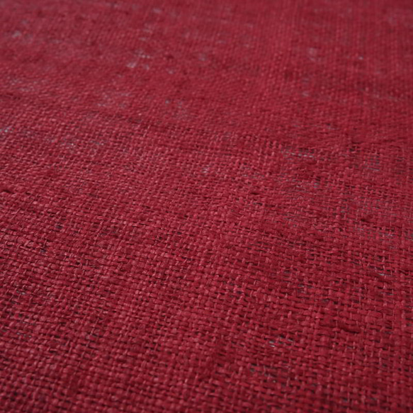 【アウトレット特価品】HEMP FABRIC RED（MS154）タイ 手紡ぎ 手織り ヘンプ生地 4枚目の画像