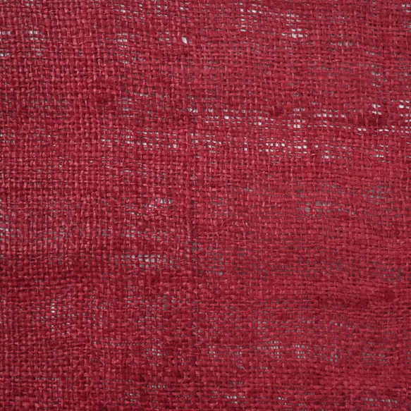 【アウトレット特価品】HEMP FABRIC RED（MS154）タイ 手紡ぎ 手織り ヘンプ生地 2枚目の画像